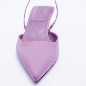 Zara Pointy toe purple heels